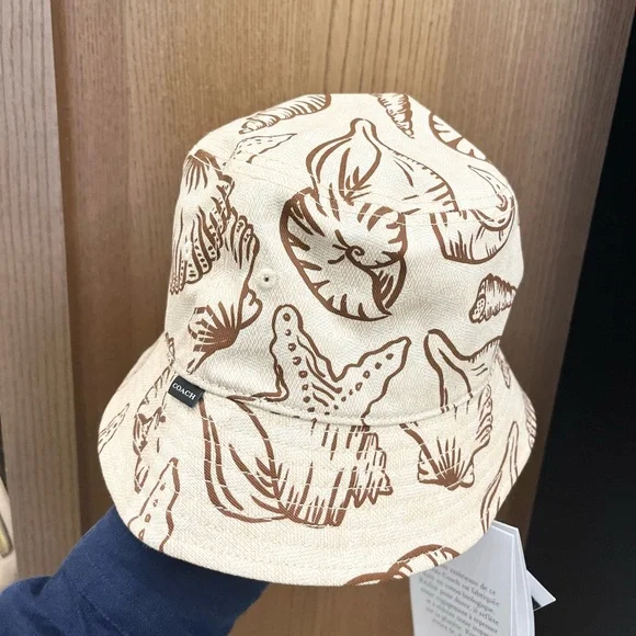 Coach Jumbo Seashell Print Bucket Hat # CBO66 - Picture 2 of 6